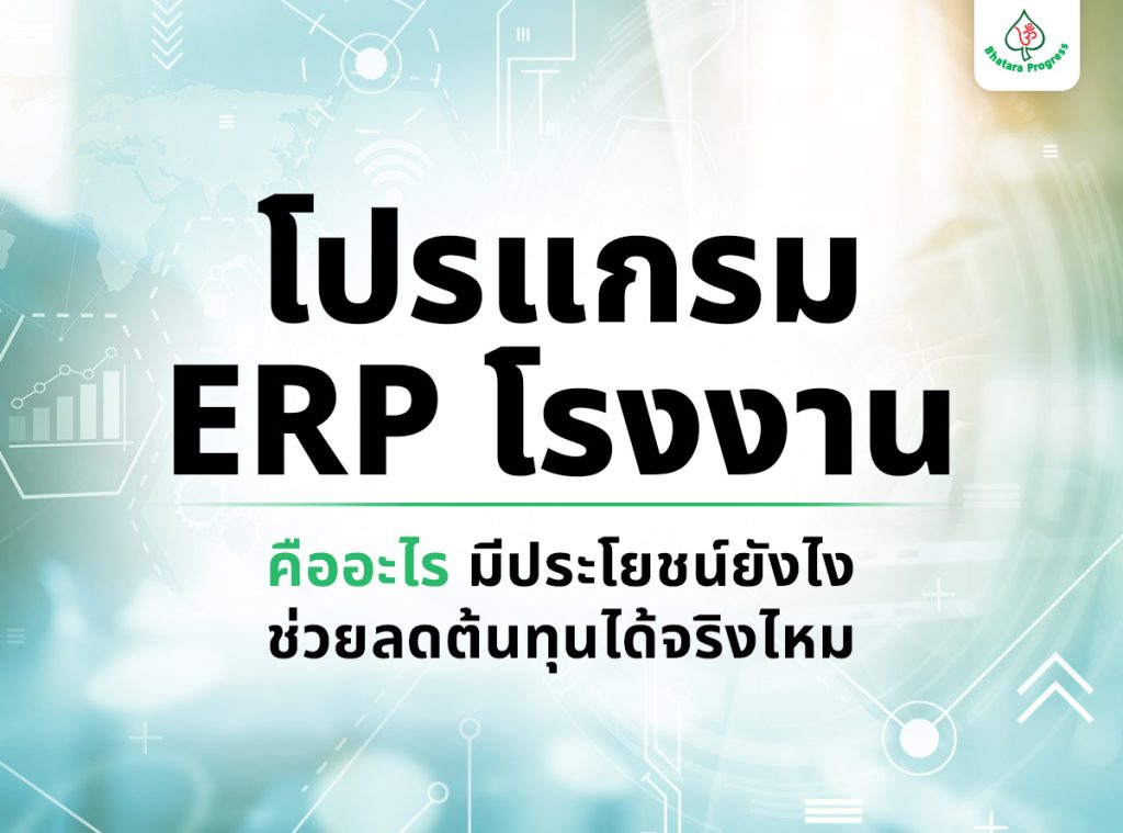 โปรแกรม ERP โรงงาน